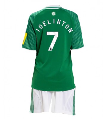 Newcastle United Joelinton #7 Udebanetrøje Børn 2025-26 Kortærmet (+ Korte bukser)